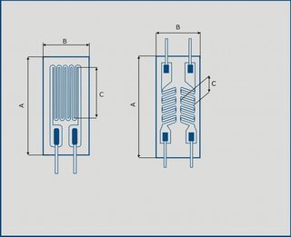 Тензорезистор_Размеры