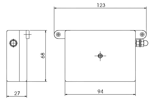 Габаритный чертеж HAKELNET 1.2 RJ/RJ