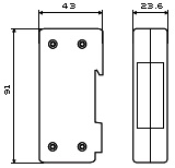 Габаритный чертеж HAKELNET 4/250M 6cat/48 V