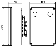 Габаритный чертеж PI-L120