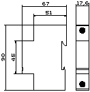 Габаритный чертеж PI-L16/15